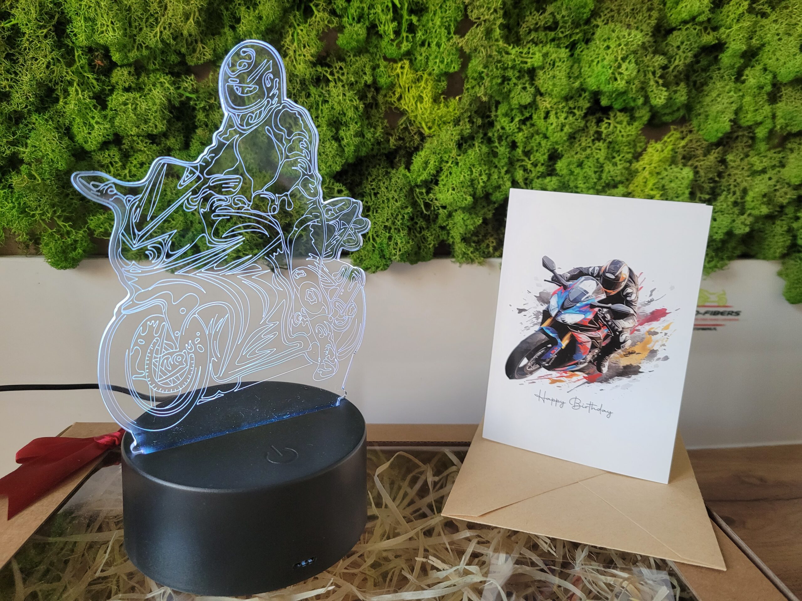 Lampka nocna na prezent MOTOCYKL LED - obrazek 2