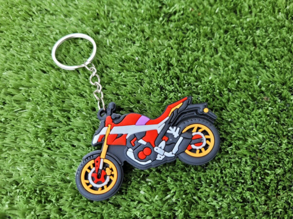 Brelok MOTOCYKL RED wisiorek BRELOK do kluczy - obrazek 2