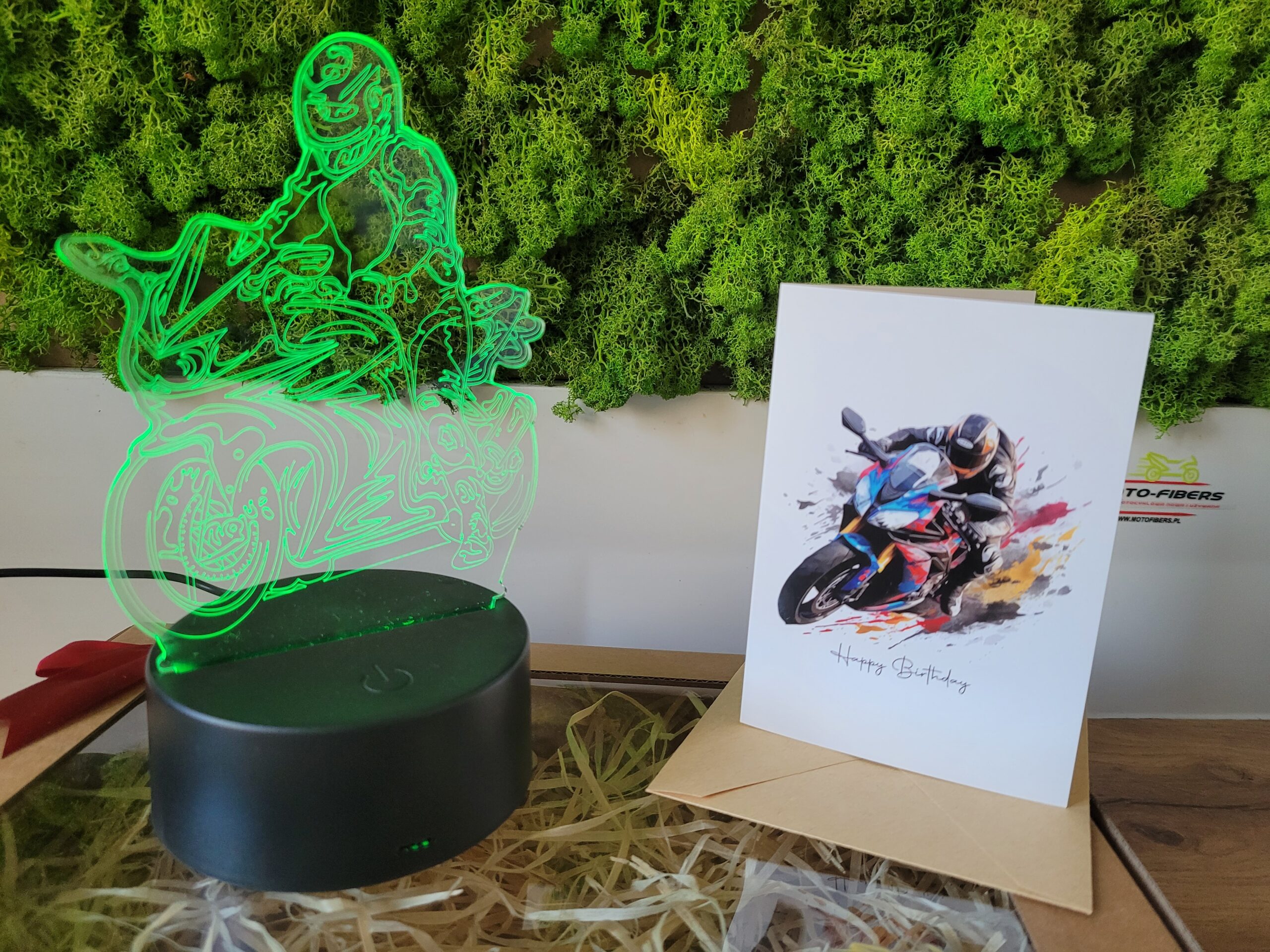 Lampka nocna MOTOCYKL na prezent
