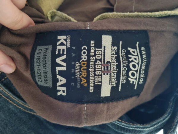 Spodnie Jeansowe motocyklowe VANUCCI 32/34 - obrazek 4