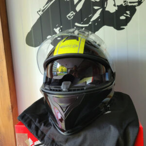 Kask motocyklowy ROCC black-yellow by BUSE r M