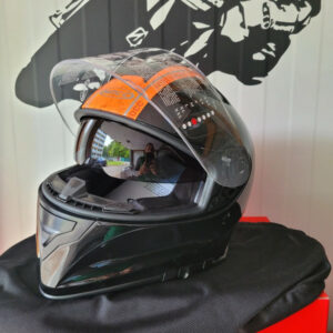 Kask motocyklowy integralny ROCC black orange r L