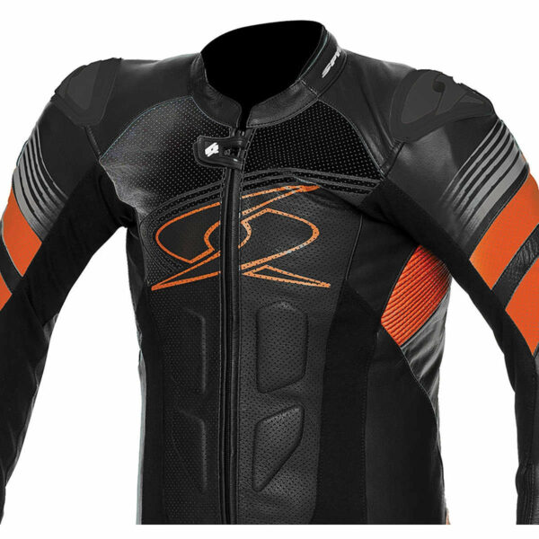 Kombinezon motocyklowy SPYKE ESTORIL RACE 1PC black-white-orange 56EU - obrazek 3