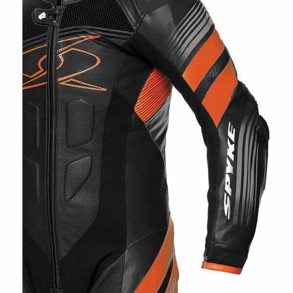 Kombinezon motocyklowy SPYKE ESTORIL RACE 1PC black-white-orange 56EU - obrazek 4