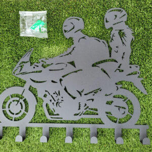 Stylowy wieszak PARA NA MOTOCYKLU