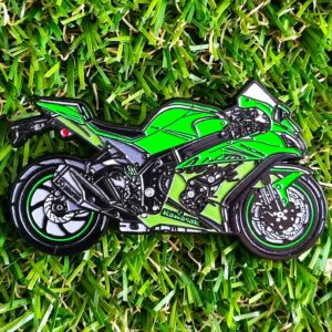 Oryginalna Przypinka metalowa w kształcie MOTOCYKLA Sportowego