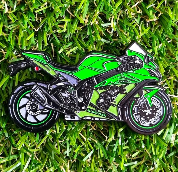 Oryginalna Przypinka metalowa w kształcie MOTOCYKLA Sportowego