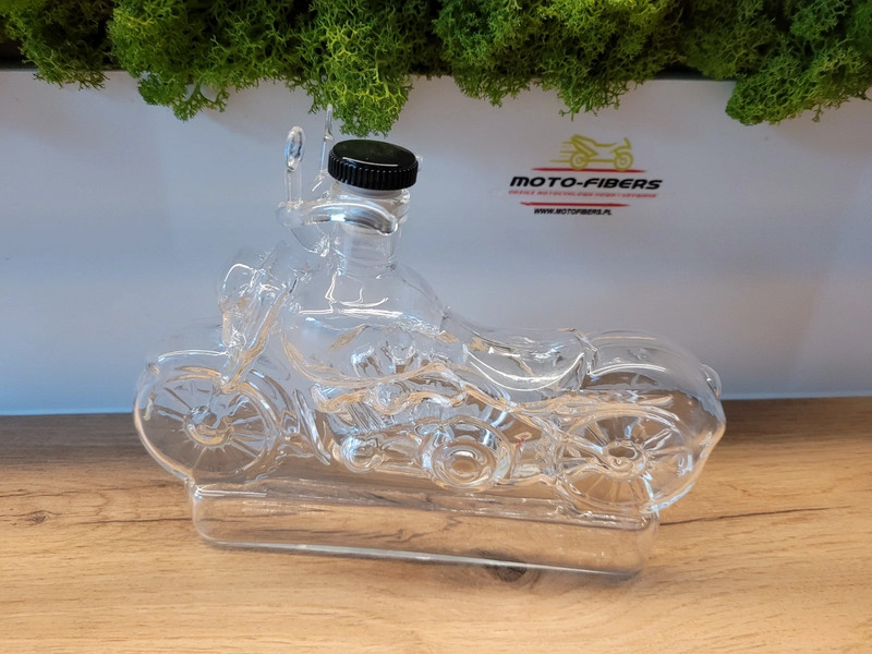 KARAFKA w kształcie MOTOCYKLA CHOPPER na whisky wino alkohol - obrazek 3