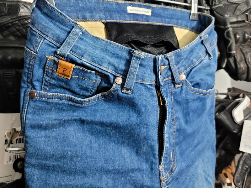 Spodnie motocyklowe Jeansowe damskie Rebelhorn Classic II Lady W30L30 - obrazek 3