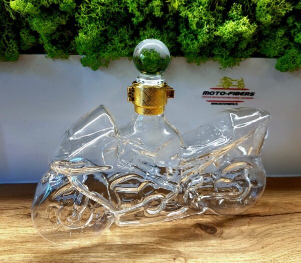 Elegancka Karafka w kształcie motocykla na whisky wino alkohol
