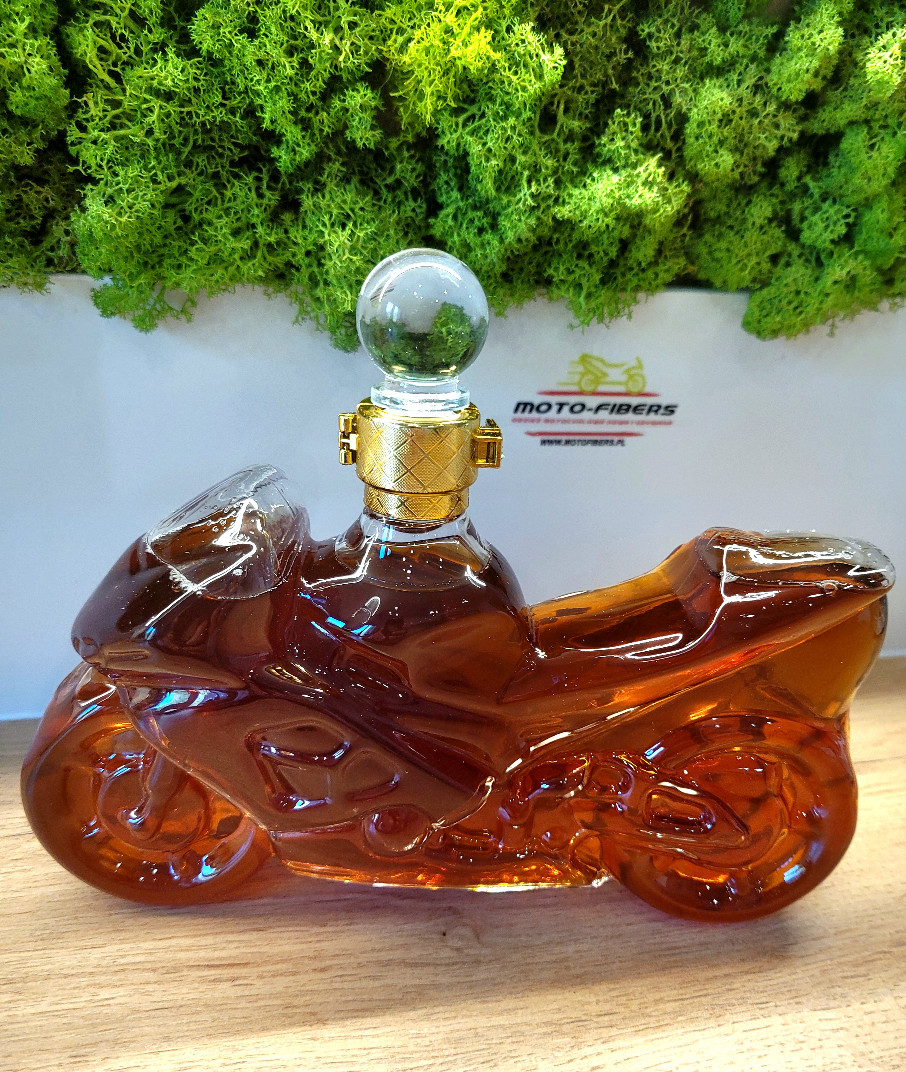 ELEGANCKA Karafka w kształcie MOTOCYKLA na whisky wino alkohol - obrazek 2