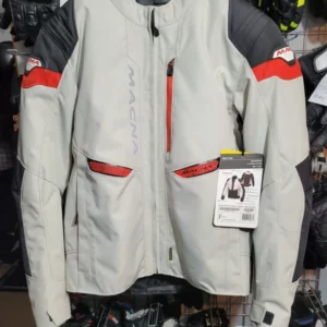 Kurtka motocyklowa MACNA Traction Light Grey Black r 2XL
