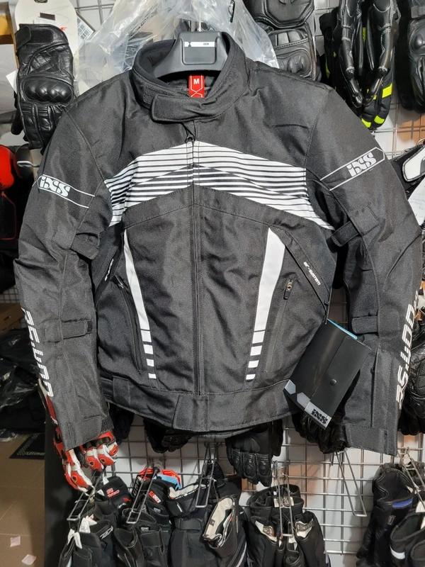 Kurtka motocyklowa IXS RS-400-ST 3.0 black white r M - obrazek 3