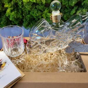 KARAFKA MOTOCYKL + szklanka na whisky wino alkohol PREMIUM Zestaw Prezent